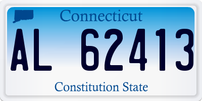 CT license plate AL62413