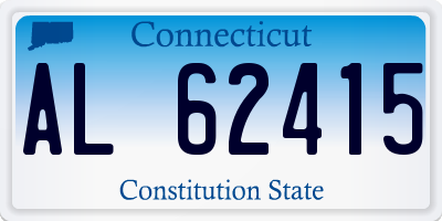 CT license plate AL62415