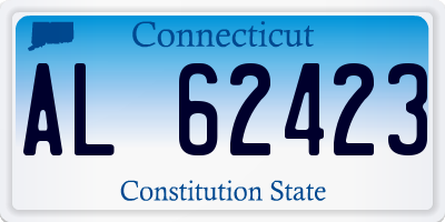 CT license plate AL62423