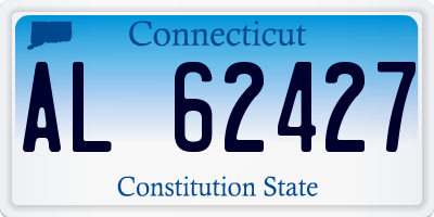 CT license plate AL62427