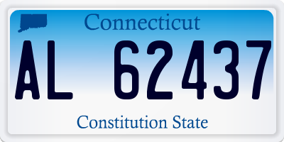 CT license plate AL62437