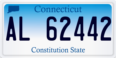 CT license plate AL62442
