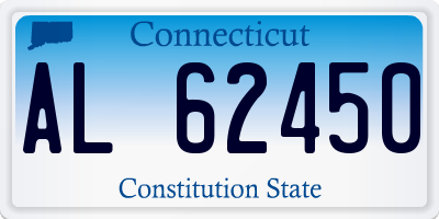 CT license plate AL62450
