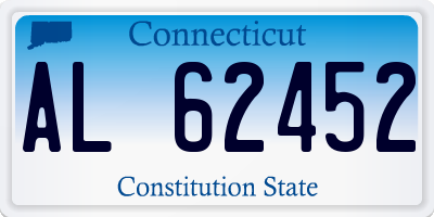 CT license plate AL62452