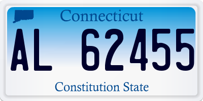 CT license plate AL62455