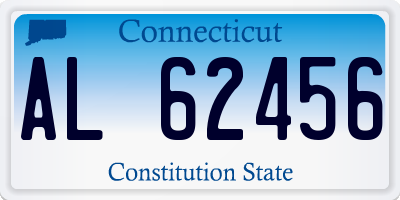 CT license plate AL62456