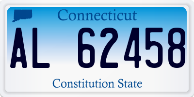 CT license plate AL62458