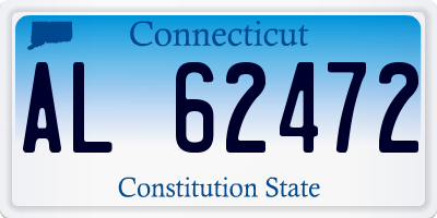 CT license plate AL62472