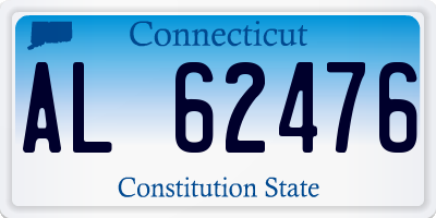 CT license plate AL62476