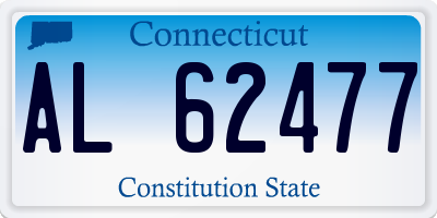 CT license plate AL62477