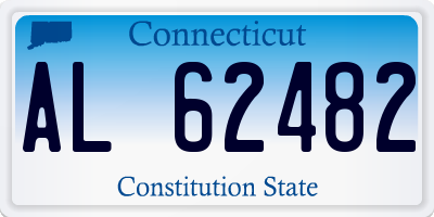 CT license plate AL62482