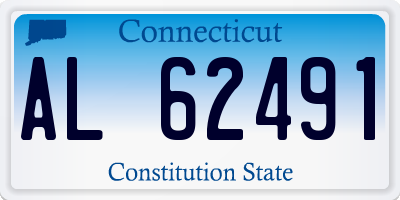 CT license plate AL62491