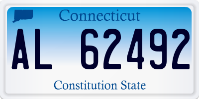 CT license plate AL62492