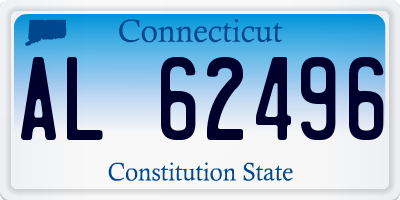 CT license plate AL62496