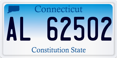CT license plate AL62502