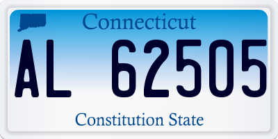 CT license plate AL62505