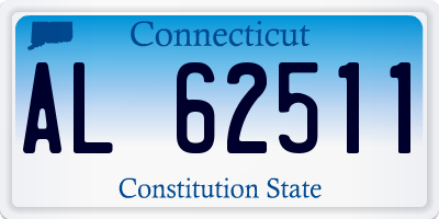CT license plate AL62511