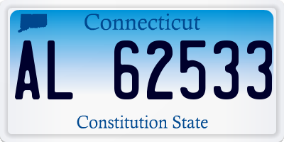 CT license plate AL62533