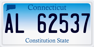 CT license plate AL62537