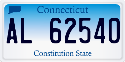 CT license plate AL62540