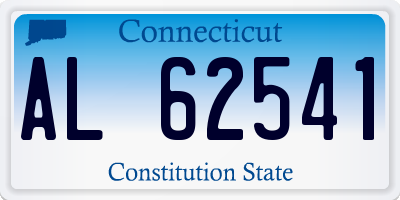 CT license plate AL62541