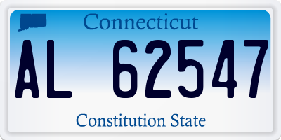 CT license plate AL62547