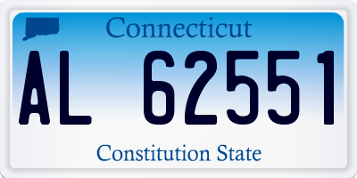 CT license plate AL62551