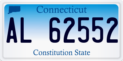 CT license plate AL62552