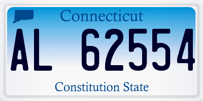 CT license plate AL62554