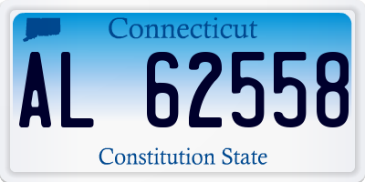 CT license plate AL62558