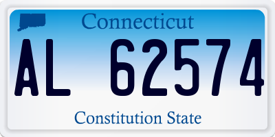 CT license plate AL62574