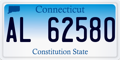 CT license plate AL62580