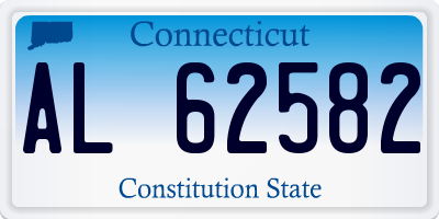 CT license plate AL62582