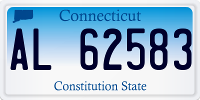 CT license plate AL62583