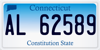 CT license plate AL62589