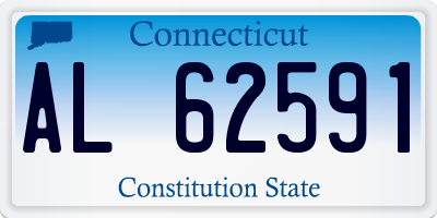 CT license plate AL62591