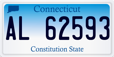 CT license plate AL62593