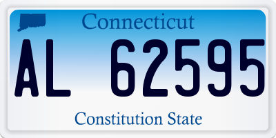 CT license plate AL62595