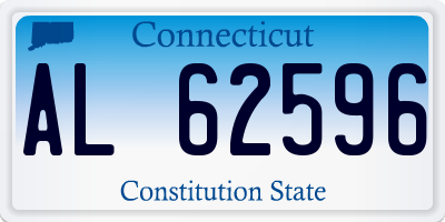 CT license plate AL62596