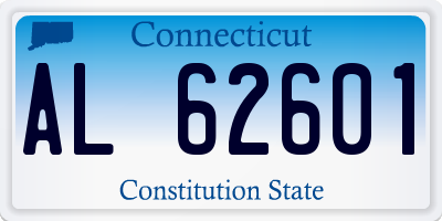 CT license plate AL62601