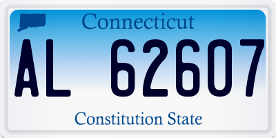 CT license plate AL62607