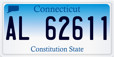 CT license plate AL62611