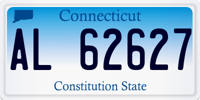 CT license plate AL62627