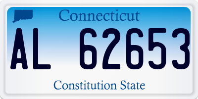 CT license plate AL62653