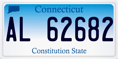 CT license plate AL62682