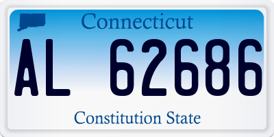 CT license plate AL62686