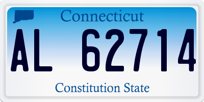 CT license plate AL62714