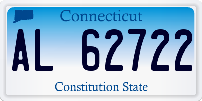 CT license plate AL62722