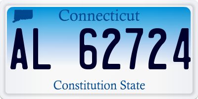 CT license plate AL62724