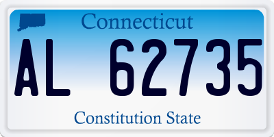 CT license plate AL62735
